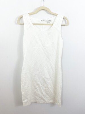 NEW Banana Republic Ivory Sleeveless Sheath Dress Size 2 Linen Blend Lined  | eBay