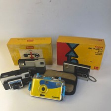 Vintage Kodak Instamatic 104 X-15 Disc4000 Film Cameras Lot of 6 UNTESTED