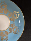 AYNSLEY ORCHARD FRUIT BLUE, Gold Gilt  Cup & Saucer England  2832 BONE CHINA  — photo 4