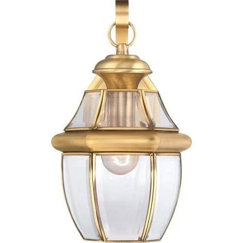 Newbury - 1 Light Medium Wall Lantern - 14 Inches high-Polished Brass Finish - Picture 10 of 12