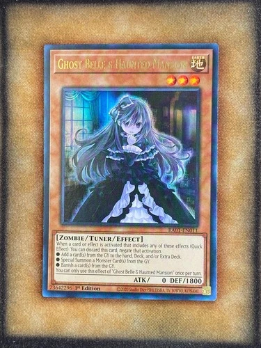 Yugioh Ghost Belle & Haunted Mansion RA01-EN011 Ultra Rare 1st Ed NM