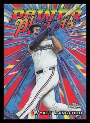 WYATT LANGFORD Power Players 2025 Topps Chrome Update PP-39 Texas