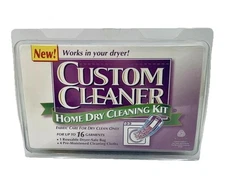 CUSTOM CLEANER HOME DRY CLEANING KIT FABRIC CARE FOR DRY CLEAN ONLY 3 USES
