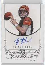 2014 Panini Flawless Rookie Auto 21/25 AJ McCarron #20 Auto ji4