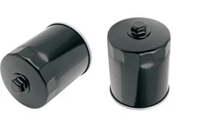 Drag Specialties Black 2 Pack Oil Filter With Nut for 83-17 Harley Touring XL