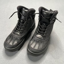 Nike ACG Woodside 2 High Boots Youth Size 5.5Y Triple Black Leather 524872-004
