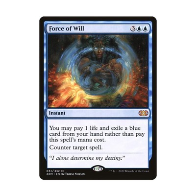 WOTC MtG Double Masters Force of Will (MR) NM
