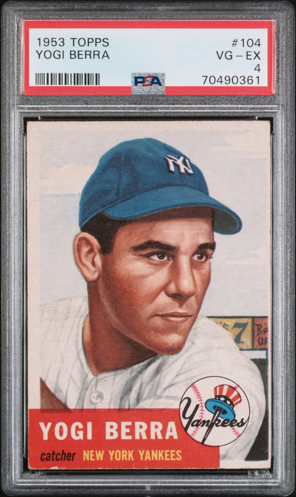 1953 Topps Yogi Berra #104 PSA 4