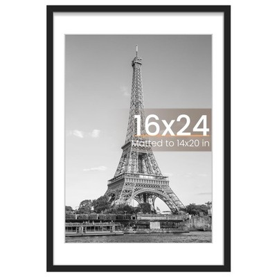 upsimples 16x24 Picture Frame, Display Pictures 14x20 with Mat or 16 x 24 Withou