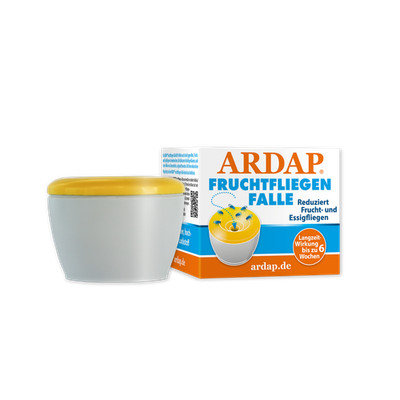 ARDAP Fruchtfliegenfalle Lockstofffalle gegen Fruchtfliegen Obstfalle Küche gift