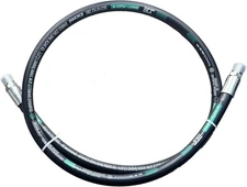 Industrial Grade 15611-08-08-24 Hydraulic Hose - 1/2" NPT Male x 24", 3988 PSI