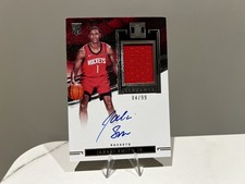 2022-23 Panini Impeccable Rookie Patch On-Card Auto Jabari Smith Jr. /99 RPA. rookie card picture