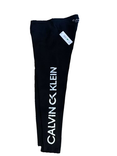 Calvin Klein Performance legging yoga ankle pant black white pocket M L NWT - Afbeelding 2 van 4