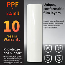 12x60 Tpu Ppf Clear Paint Protection Vinyl Film Wrap Gloss Car Scratch 1ftx5ft