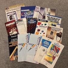 Vintage Paint Colour Cards/ Colour Charts Decorating Crown/leyland/sadolin Etc 7