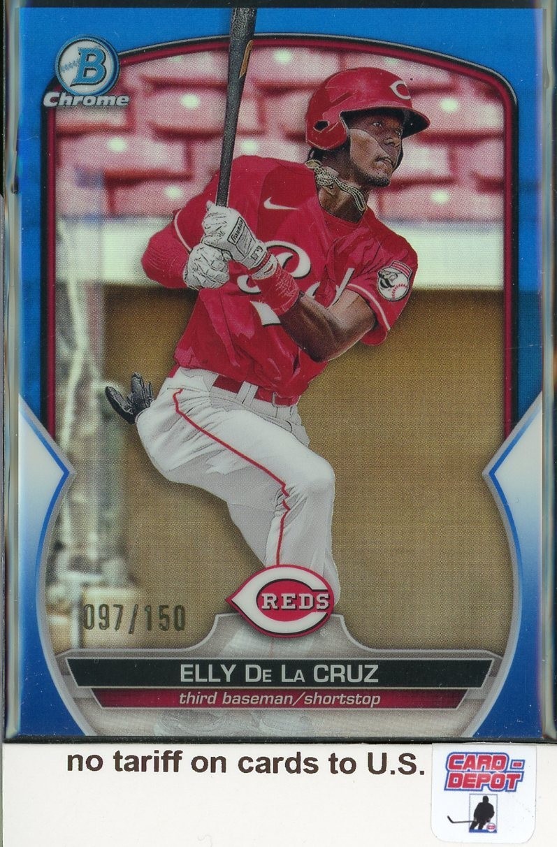 2023 Bowman Chrome Prospects Blue Refractors #BCP65 Elly De LA Cruz 097/150