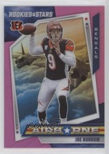 2021 Panini Rookies & Stars Airborne Pink Prizm 20/75 Joe Burrow #AB-12 1g1n