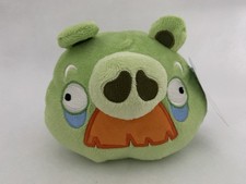New Angry Birds 5" Green Grandpa Mustache Pig Bad Piggies Plush Toy No Sound NWT