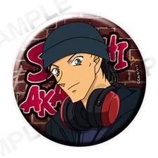 Shuichi Akai Detective Conan Button + Headphone Ver. Japan C328
