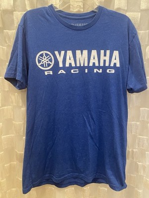 Licensed Yamaha Racing Motorcycle FX Factor Effex T-Shirt Size L Blue