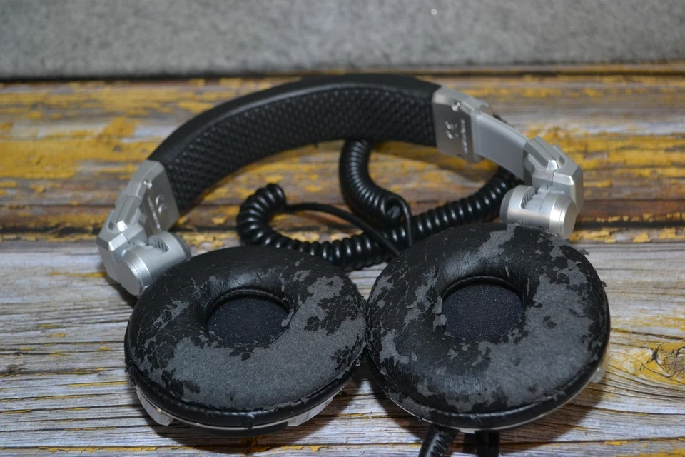 Pioneer HDJ-1000 Stereo DJ Headphones Silver Black Over Ear Pro Audio - TESTED! - Image 3 of 4