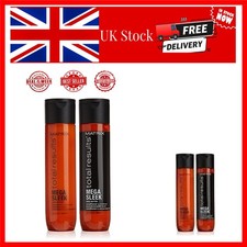 Sulfate-Free Mega Sleek Shampoo & Conditioner 300ml - Smooth & Strengthen