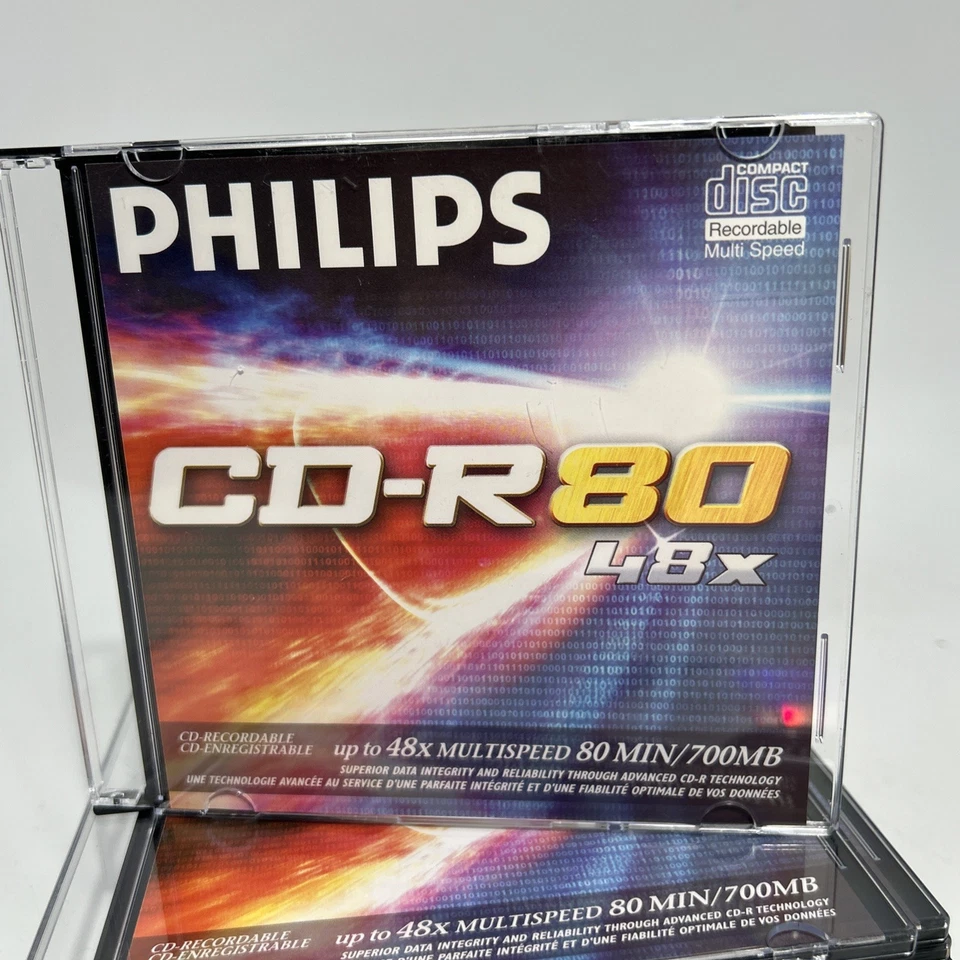 Philips CD-R 80 10 Pack 700MB 80-Minute 48x Speed OPEN 10 Pack Recordable - Image 2 of 4