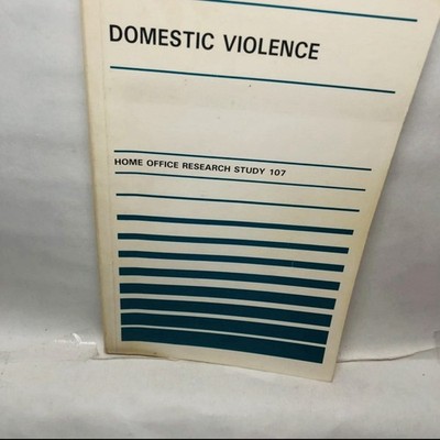 Domestic Violence Home Office Research Study 107 ISBN 0113409257 1989