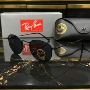 Ray-Ban RB3548 Hexagonal Aviator Sunglasses – Black Frame & Lenses New