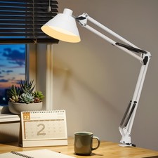 Led Desk Lamp for Home Office - Swing Arm Desk Lamp with Clamp - Architect Ad...