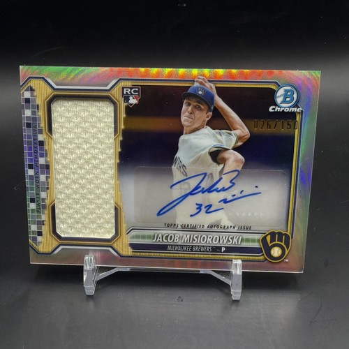 2026 Bowman Chrome Jumbo Relic Auto Jacob Misiorowski #JCARJMI Ref /150 (RC,AU)