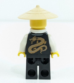 LEGO Ninjago Sensei WU Minifigure 2255 2507 2521 Black Outfit njo0026