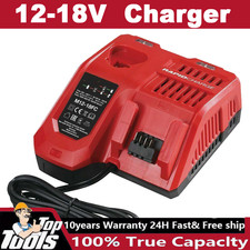 M12-18FC Ladegerät Schnellladegerät für Milwaukee 12V 18V M12 M18 LITHIUM Akku🔥