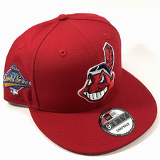 New Era Cleveland Indians Exclusive CHIEF WAHOO Red 9FIFTY Snapback Hat Cap