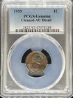 1955 Lincoln Cent AU Detail PCGS AU Details (#PA47078288)