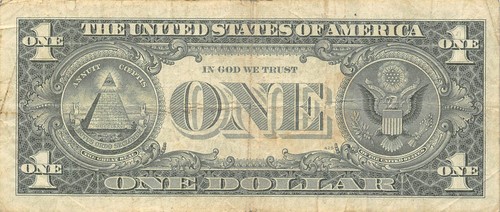 USA $1 Silver Certificate Series of 1957 B Block T-A Circulated Banknote ZD - Picture 2 of 2
