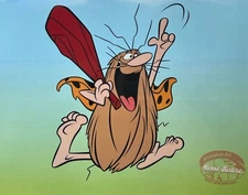 CAPTAIN CAVEMAN Sericel Cartoon Animation Art Cel 11"x14"