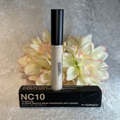 MAC Studio Fix 24-Hour Smooth Wear Concealer NC10 - 0.24oz/7ml FS New InBox Free