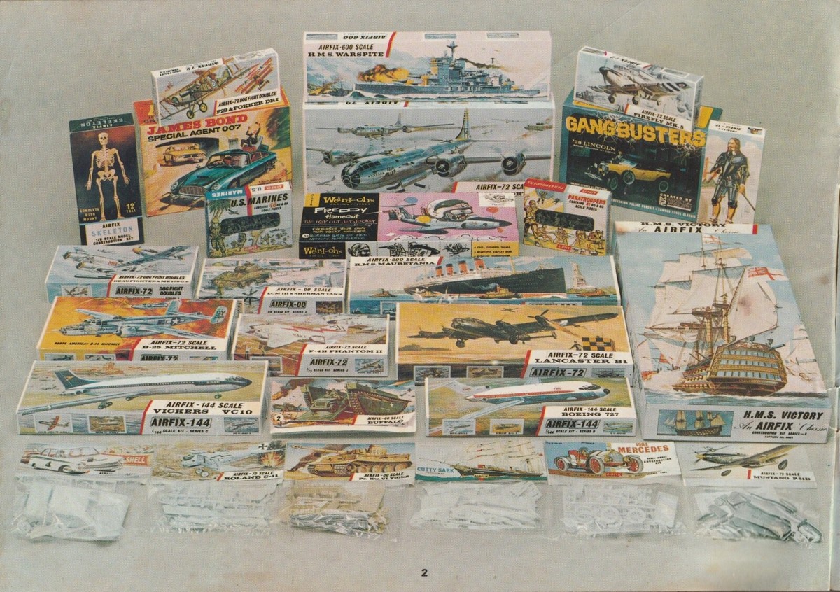 VINTAGE AIRFIX PLASTIC MODEL KIT CATALOGS ON DVD! TOY SOLDIERS