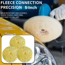 5In Wool Buffing Pad for Clean Cutting Hook & Loop Buffing Pads Polishing Bonnet