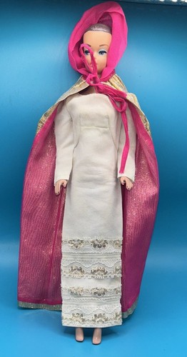 1697 (1967) VINTAGE BARBIE FORMELLER ANLASS KOMPLETT rot fantastische Spitzenvariante