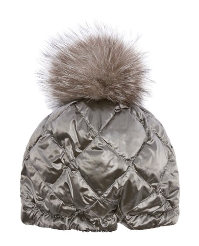 EXCELLENT GRAY GOAT FUR HOOD HAT CAP WOMEN WOMAN SIZE M | eBay display picture 1