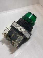 ALLEN BRADLEY 800H-QR10G PILOT LIGHT GREEN 120VAC/DC FULL VOLTAGE SERIES F