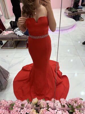 ebay red prom dress red prom dress size 10, never worn, bought for £450