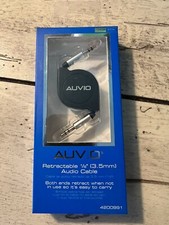 1/8" Mini Stereo Retractable Audio Cable 3 feet AUVIO RadioShack AUX