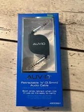 1/8" Mini Stereo Retractable Audio Cable 3 feet AUVIO RadioShack AUX