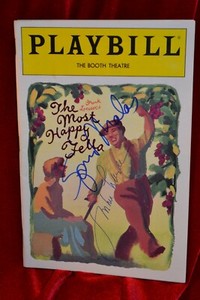 MOST HAPPY FELLA SPIRO MALAS SOPHIE HAYDEN SIGNED Broadway Playbill