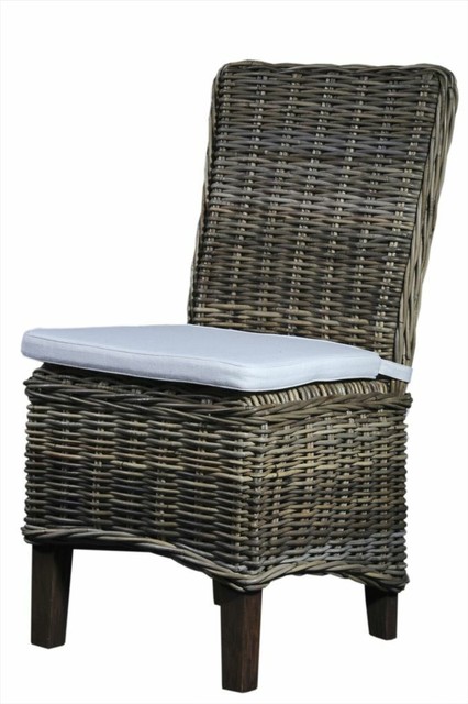 Esszimmerstuhl Aus Echt Kubu Rattan Grau Nicht Einzeln Lieferbar Ebay