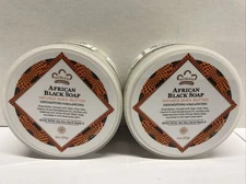 2 Pack Nubian Heritage Infused Shea Butter with African Black Soap --4 oz Each