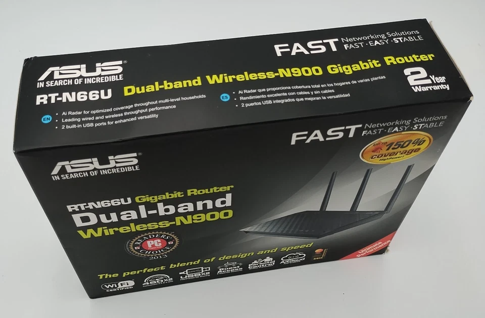 ASUS RT-N66U Gigabit Router Dual-Band Wireless-N900 WiFi Certified BRAND NEW - Image 2 of 4